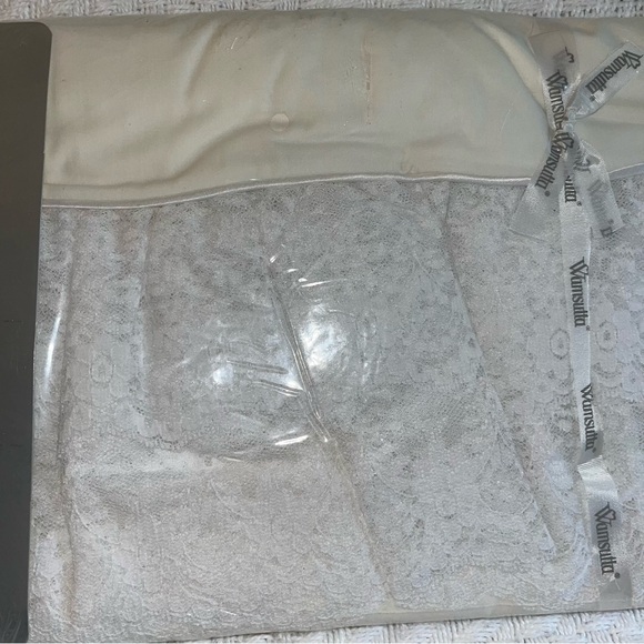 Wamsutta x Christian Dior • Dior Lace • Twin Flat Sheet Vintage Combed Cotton - Picture 7 of 7